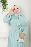Begüm Elbise - Mint