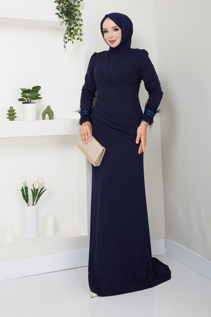 Lina Abiye Elbise - Lacivert