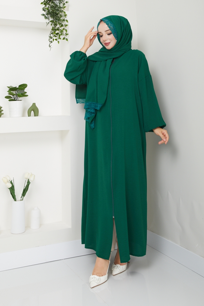 Tek Parça Namaz Elbisesi - Zümrüt