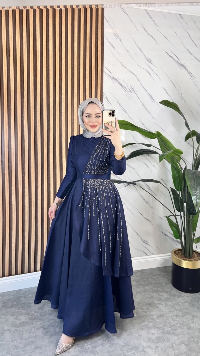 Belinay Abiye - Lacivert