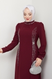 Ülkü Elbise - Bordo