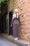Jakarlı Örme Elbise - Gri
