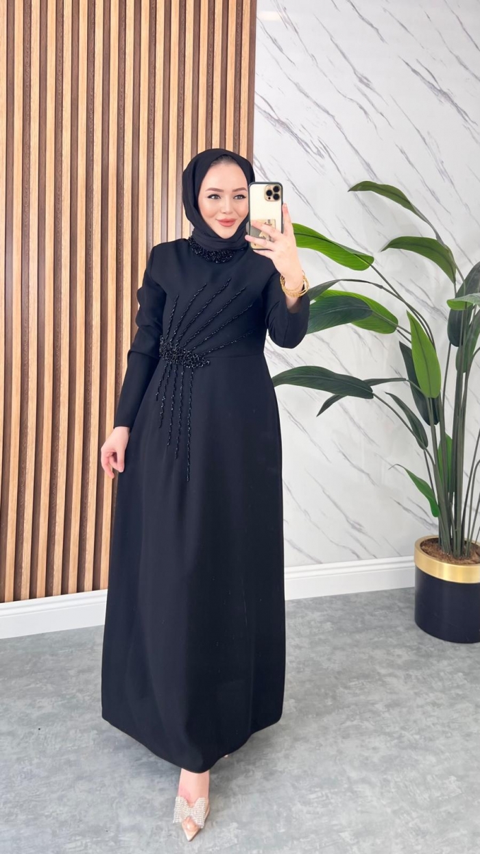 Gülce Elbise - Siyah