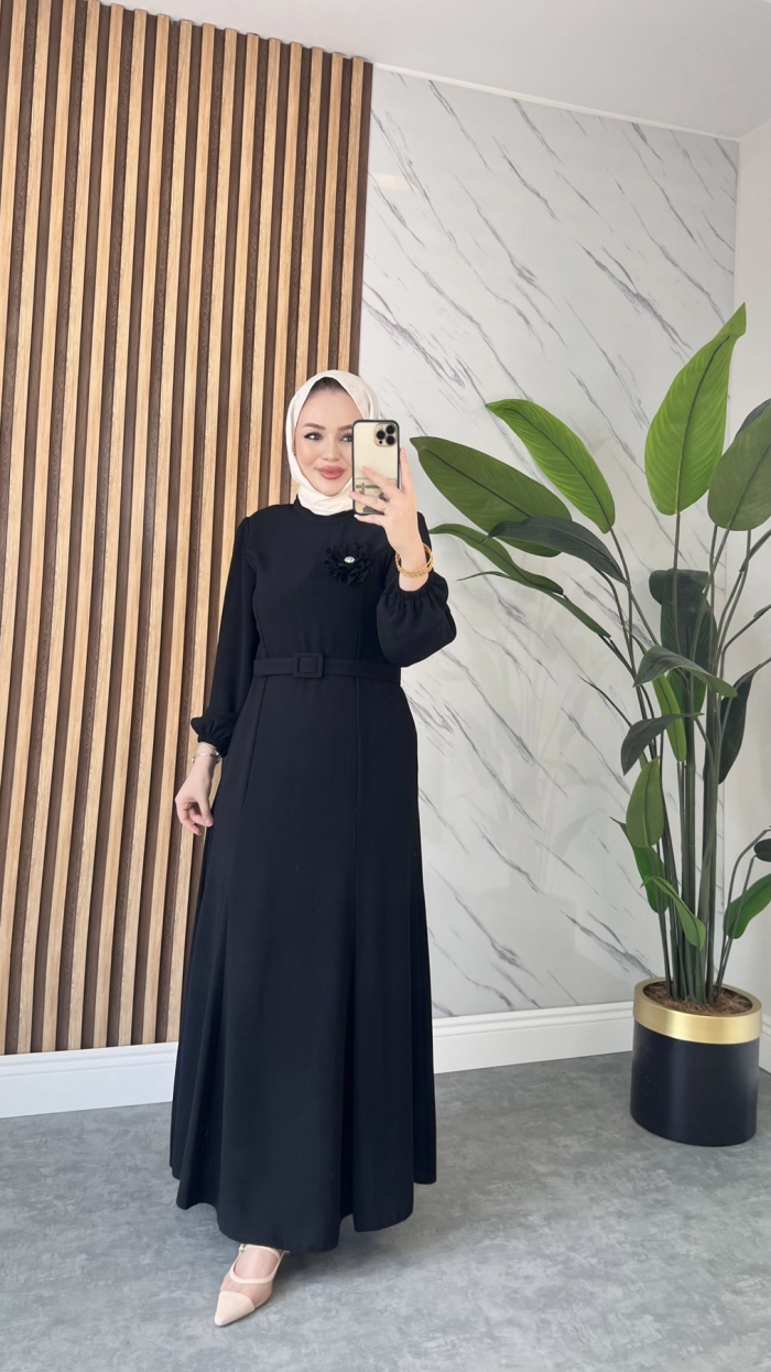 İlknur Elbise - Siyah