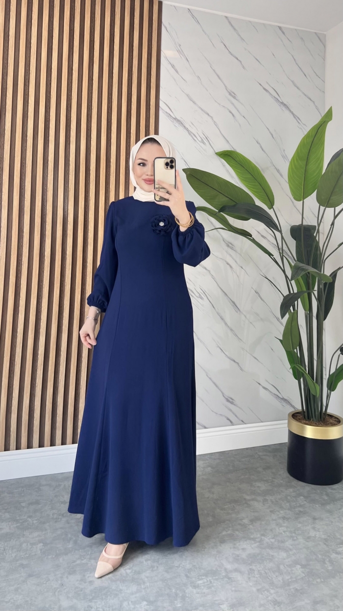 İlknur Elbise - Saks