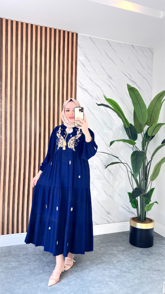 Saray Viskon Elbise - Saks