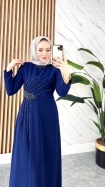 Gülce Elbise - Lacivert