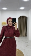 Yeni Destan Elbise - Bordo