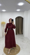Yeni Destan Elbise - Bordo