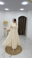 Zehra Abiye Elbise - Krem
