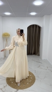 Zehra Abiye Elbise - Krem