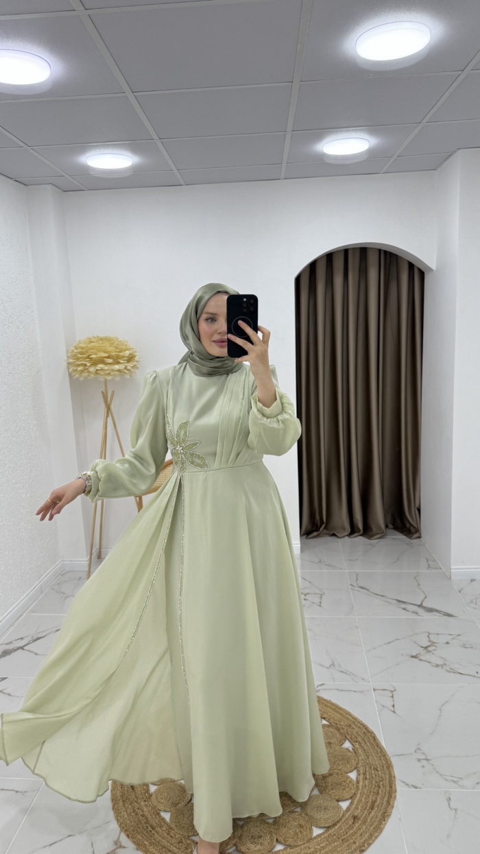 Zehra Abiye Elbise - Yeşil
