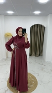 Zehra Abiye Elbise - Bordo