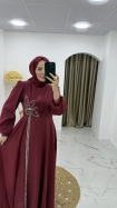 Zehra Abiye Elbise - Bordo