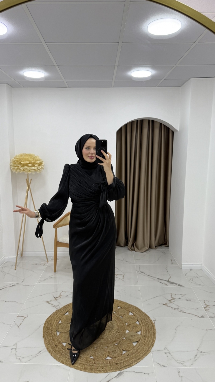 Ömür Abiye Elbise - Siyah