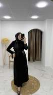 Erva Elbise - Siyah