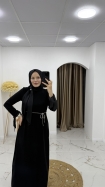 Erva Elbise - Siyah