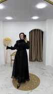 Burçak Abiye Elbise - Siyah