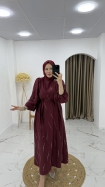 Billur Elbise - Bordo