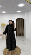 Billur Elbise - Siyah