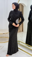 Müjde Abiye Elbise - Siyah