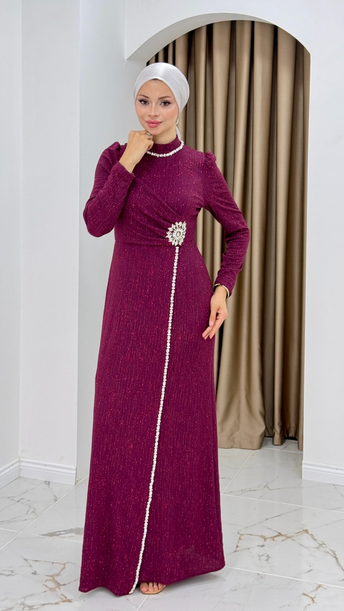 Lavin Abiye Elbise - Bordo