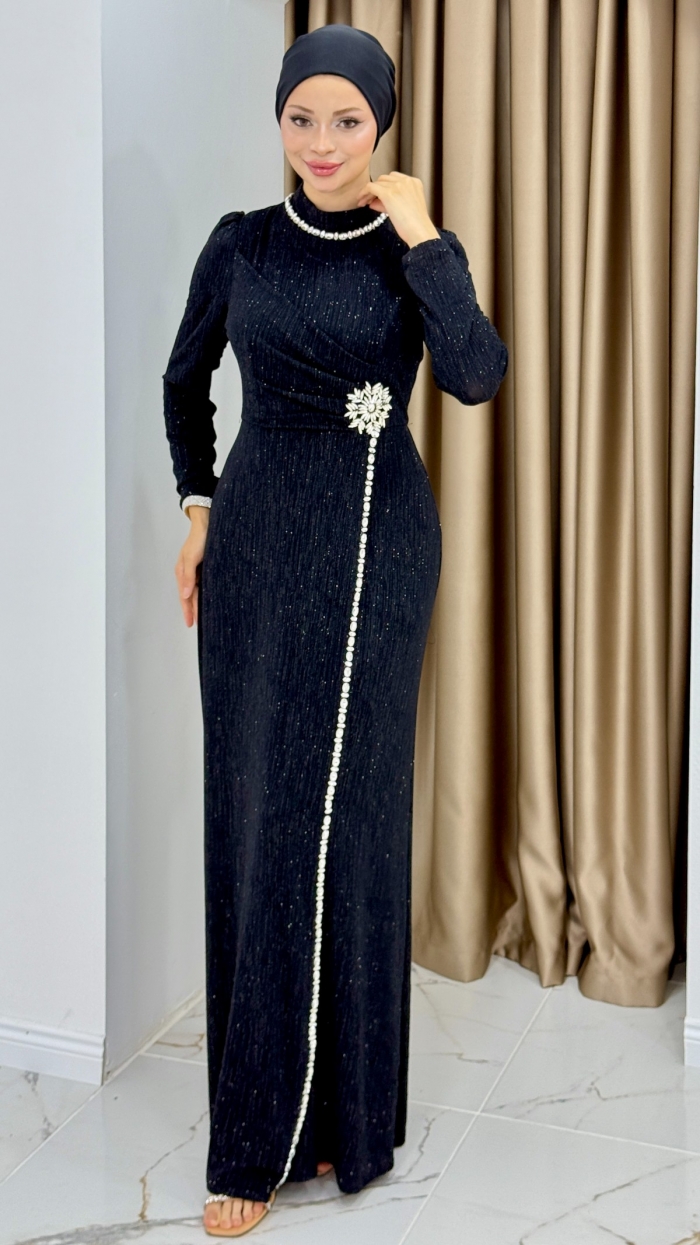 Lavin Abiye Elbise - Siyah