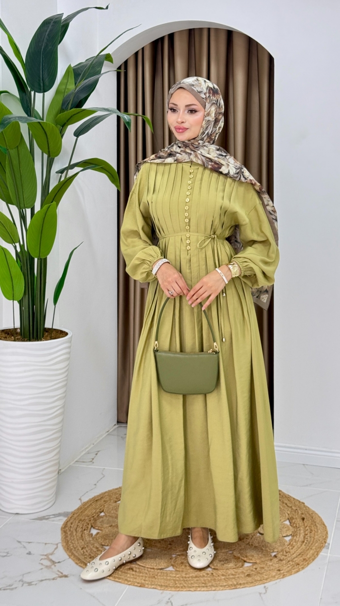 Seçil Elbise - Yağ Yeşili
