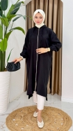 Berna Oversize Kap - Siyah