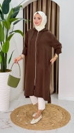 Berna Oversize Kap - Kahve