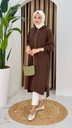Berna Oversize Kap - Kahve