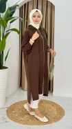 Berna Oversize Kap - Kahve