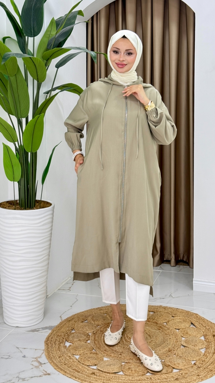 Berna Oversize Kap - Bej