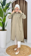 Berna Oversize Kap - Bej
