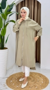 Berna Oversize Kap - Bej
