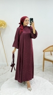 Kardelen Elbise - Bordo
