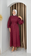 Talya Elbise - Bordo