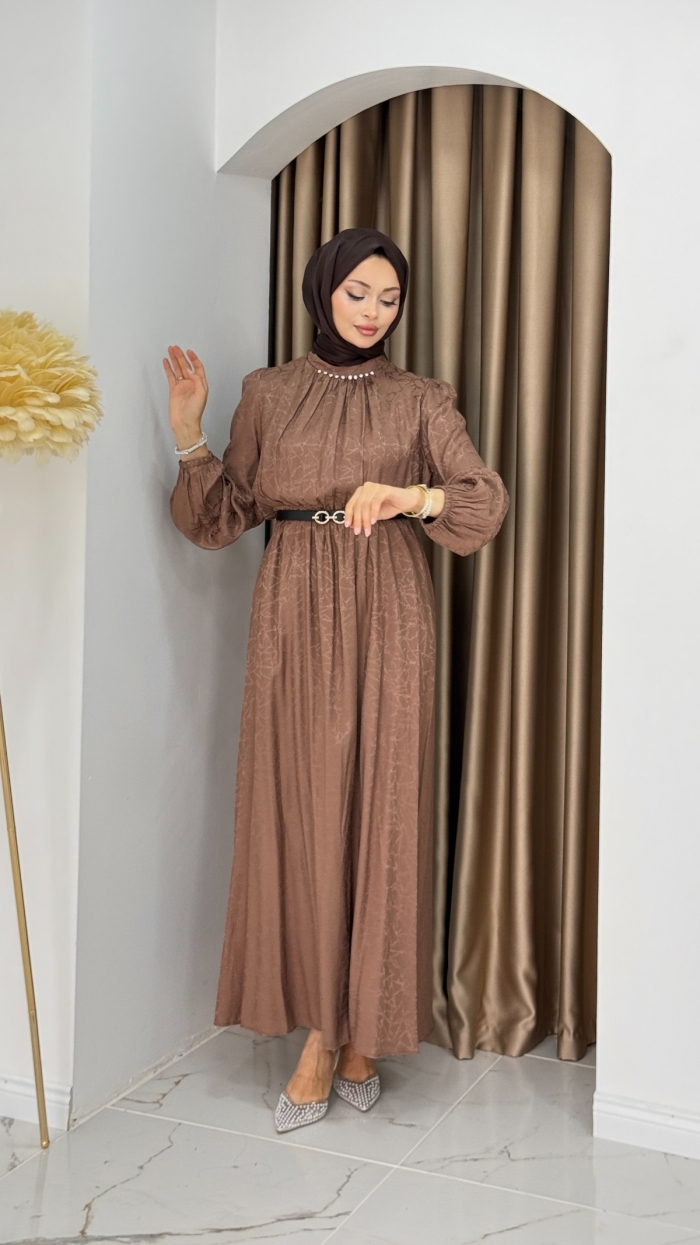 Yeni Destan Elbise - Latte