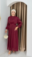 Yeni İmre Elbise - Bordo