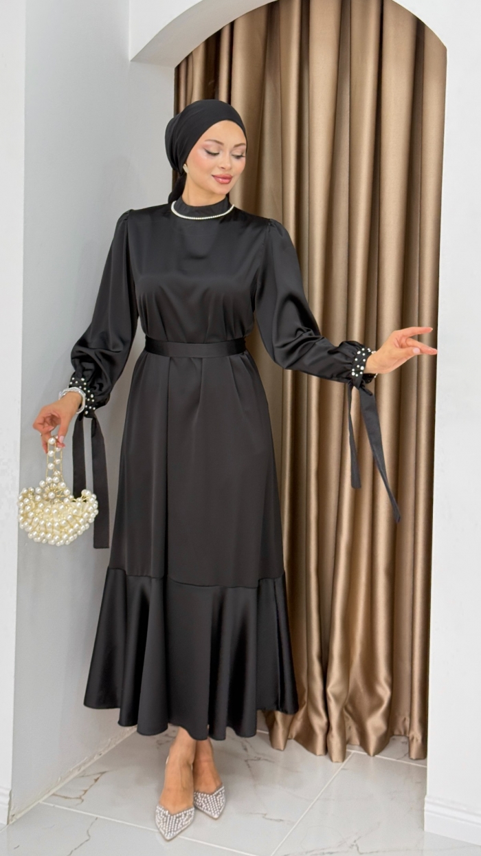 Yeni İntizar Elbise - Siyah