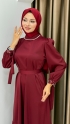 Yeni İntizar Elbise - Bordo