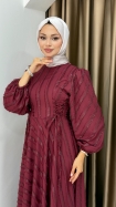 Mesia Elbise - Bordo