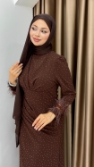 Elçin Abiye Elbise - Kahve