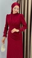 Elçin Abiye Elbise - Bordo