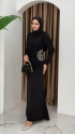 Hürrem Abiye Elbise - Siyah