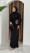 Hürrem Abiye Elbise - Siyah