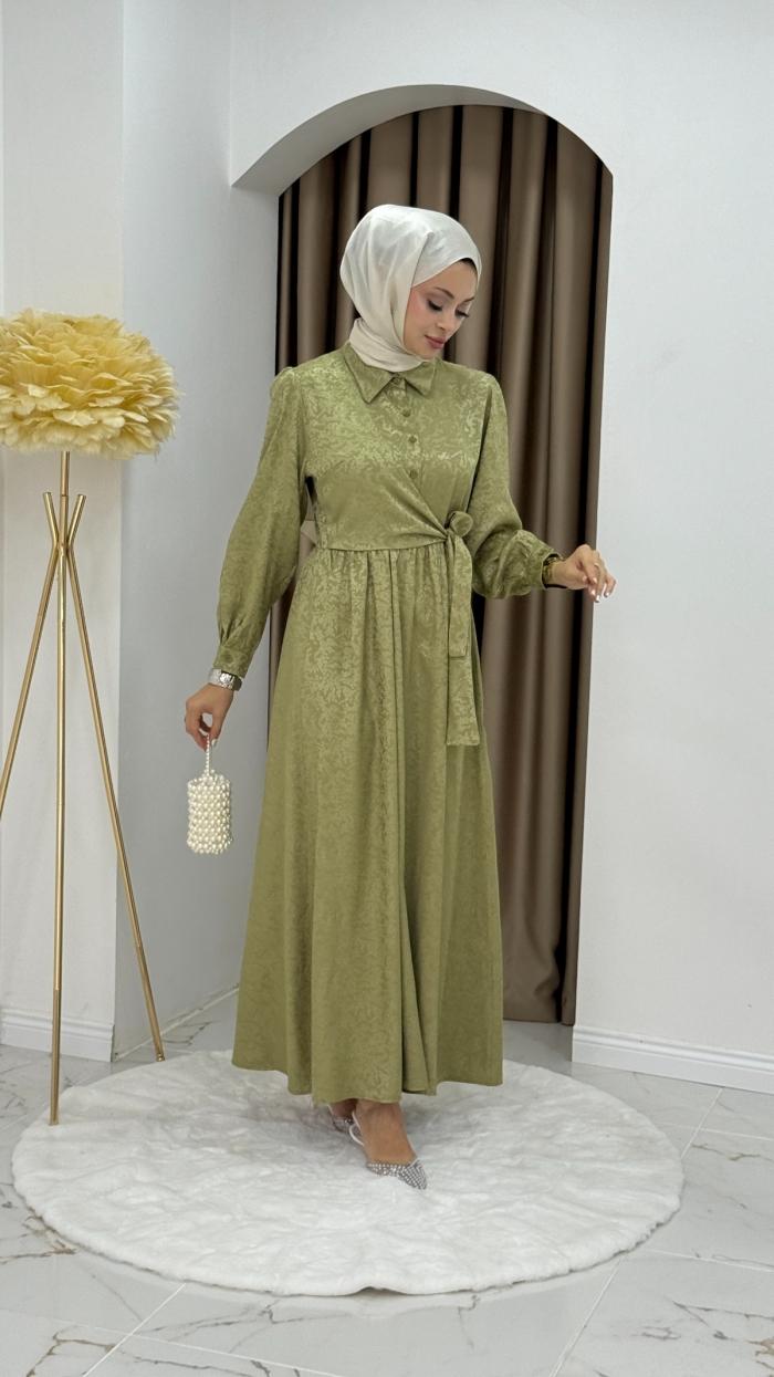 Demet Elbise - Yağ Yeşili