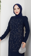 Nursema Elbise - Lacivert