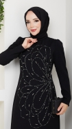 Nursema Elbise - Siyah