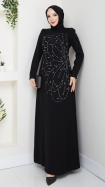 Nursema Elbise - Siyah